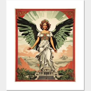 Angel de la Independencia Mexico Tourism Vintage Poster 2 Posters and Art